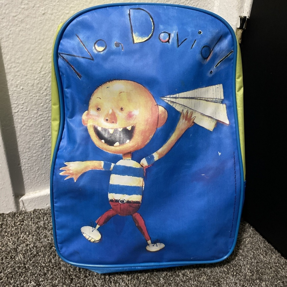 David Goes to School by David Shannon " No, David!" Backpack School Bag